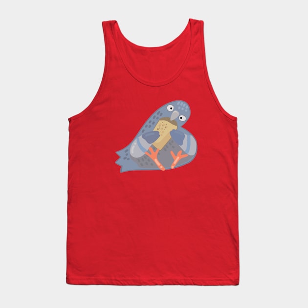 Dove with bread Tank Top by Catdog